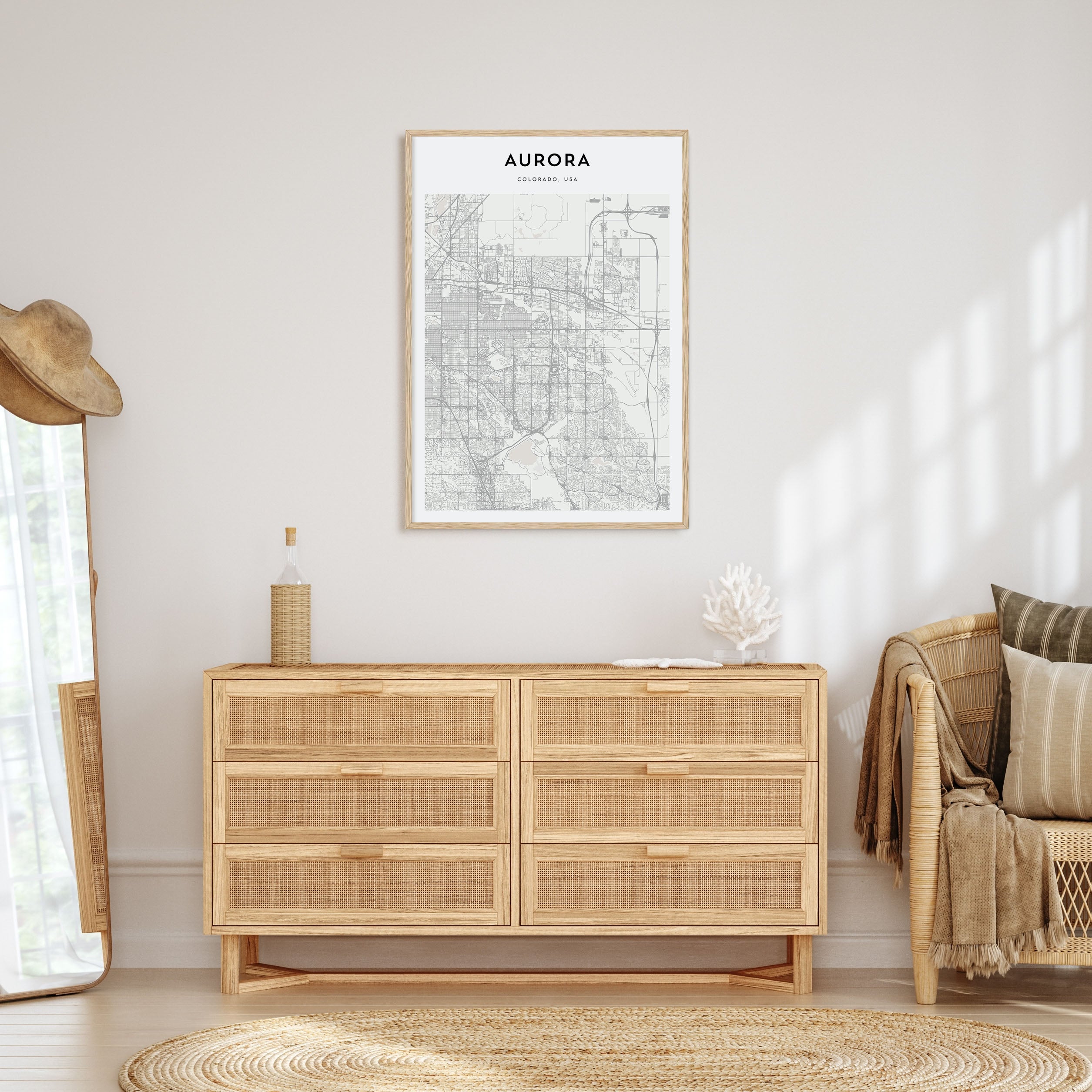 Denpasar Drawn Poster