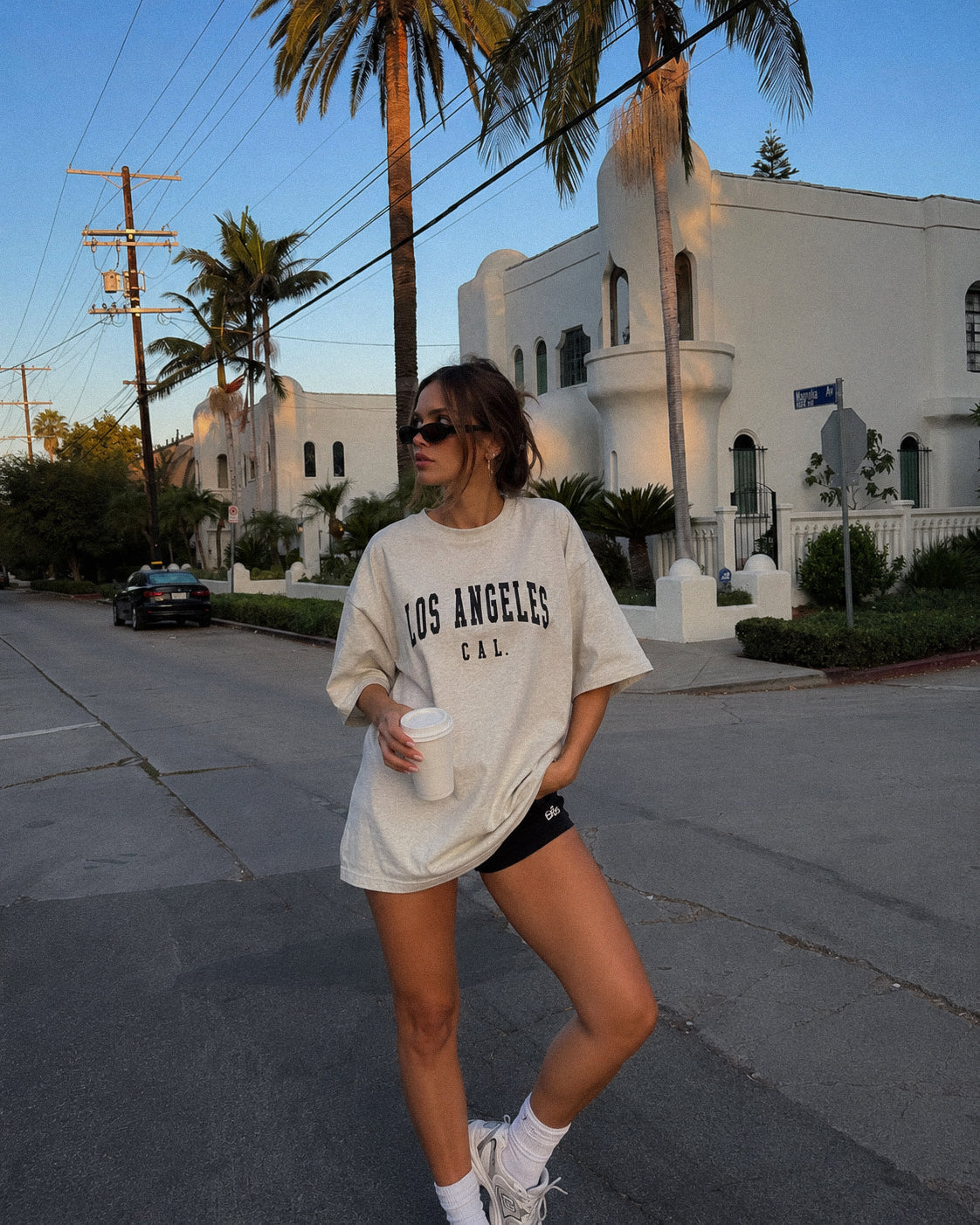 Women's Los Angeles Tee – Los Angeles, California serif print by The Cali Store