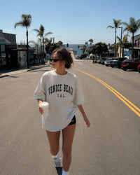 Women's Venice Beach Tee – Venice Beach, California serif print by The Cali Store