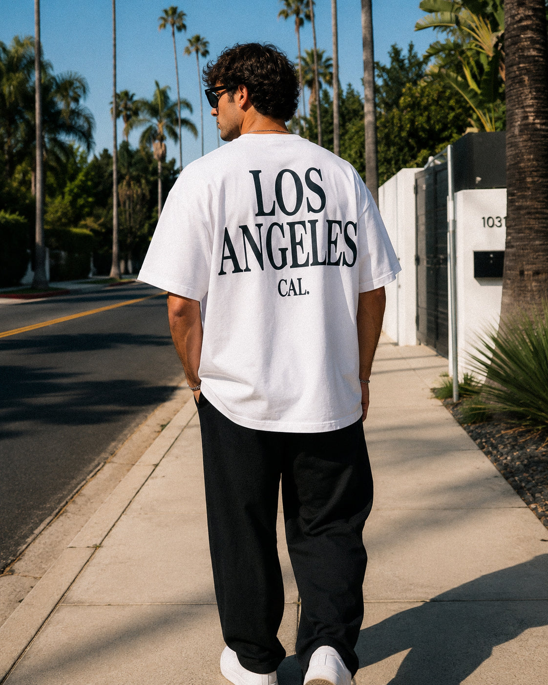Men's Los Angeles Tee – Los Angeles, California serif print by The Cali Store
