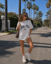 Women's Beverly Hills Tee – Beverly Hills, California serif print by The Cali Store