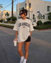 Women's Los Angeles Tee – Los Angeles, California serif print by The Cali Store