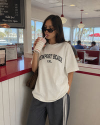 Women's Newport Beach Tee – Newport Beach, California serif print by The Cali Store