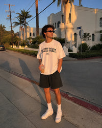 Men's Pacific Coast Tee – Pacific Coast, California serif print by The Cali Store