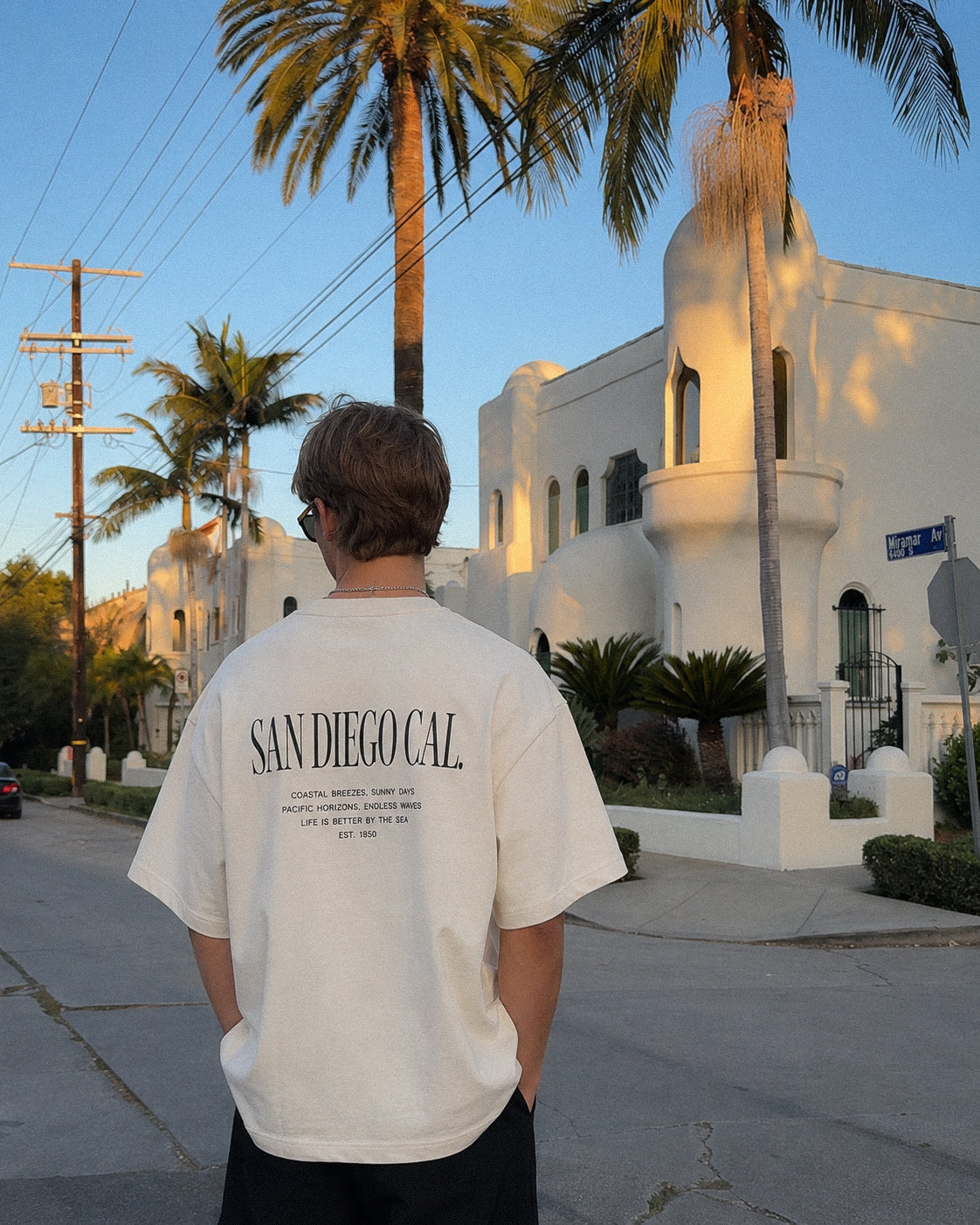 Men's San Diego Coastal Story Tee – San Diego, California serif print by The Cali Store