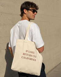 If Lost, Return to California Tote Bag