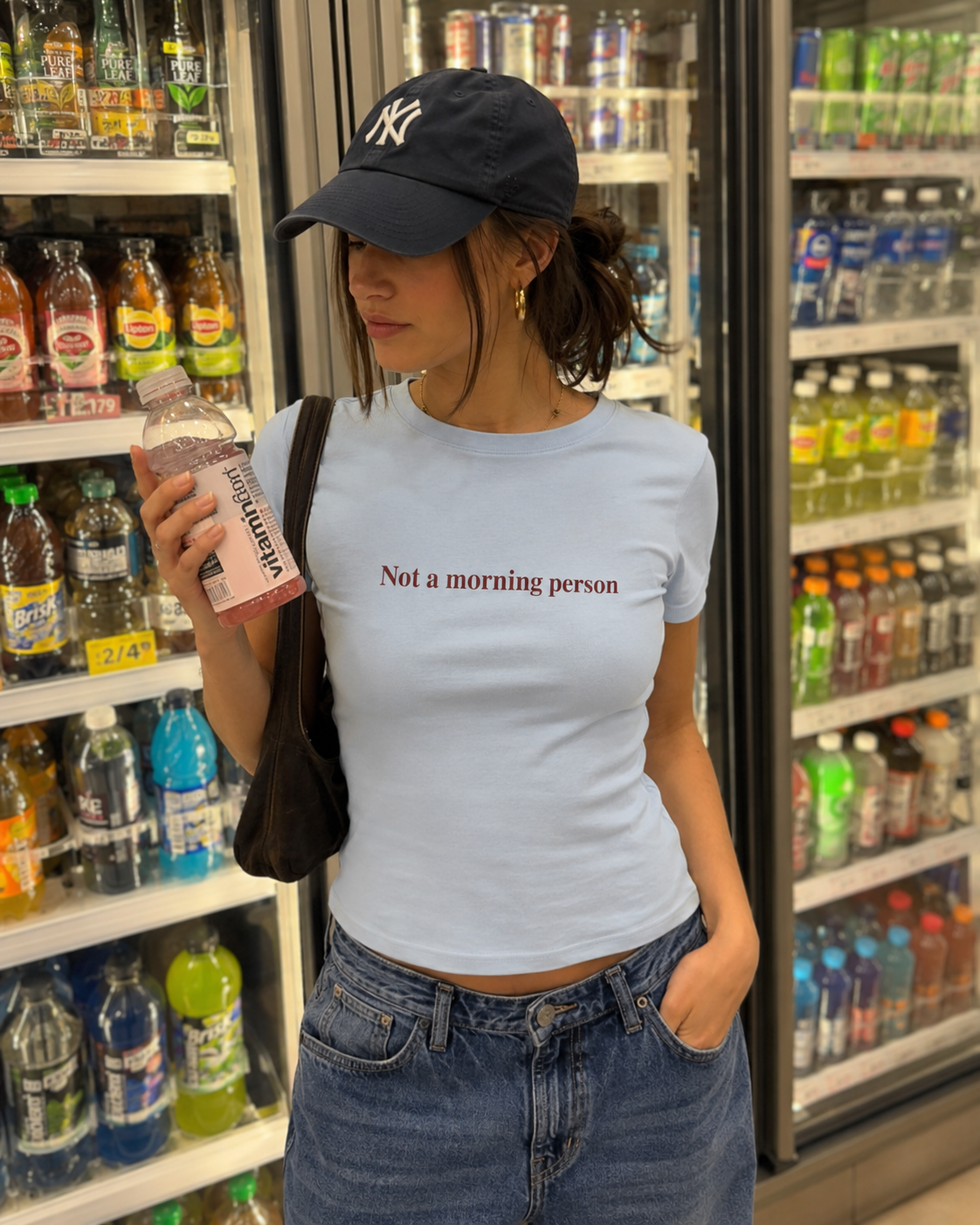 Not a morning person Baby tee