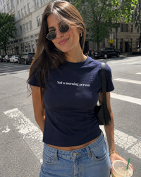 Not a morning person Baby tee