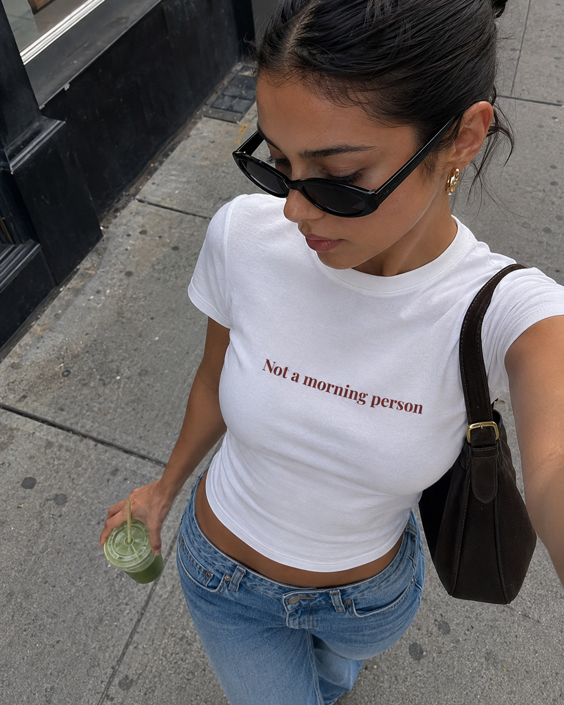 Not a morning person Baby tee