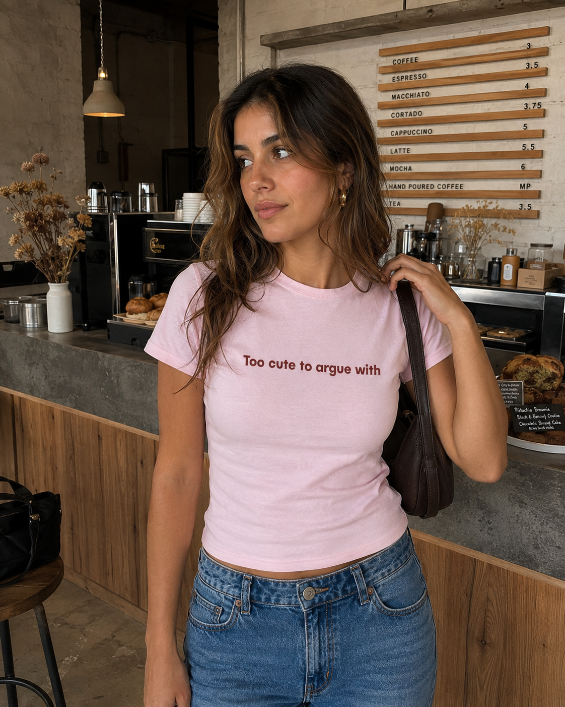 Too cute to argue with Baby tee