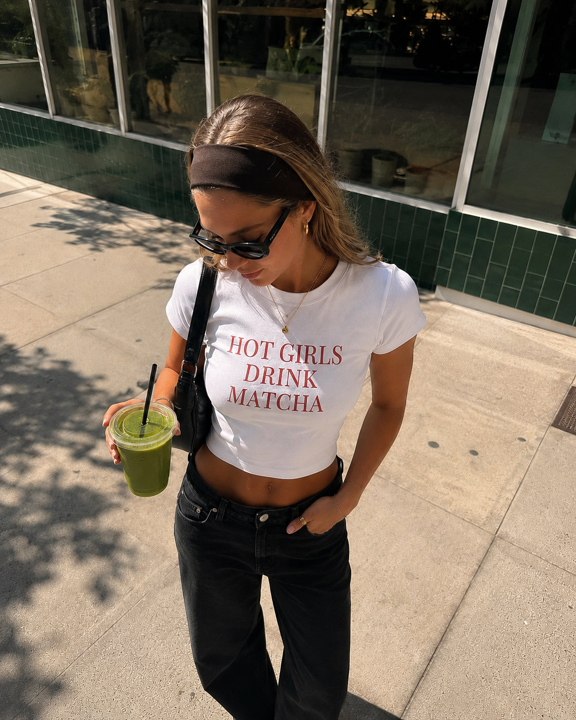 Hot Girls Drink Matcha Baby Tee