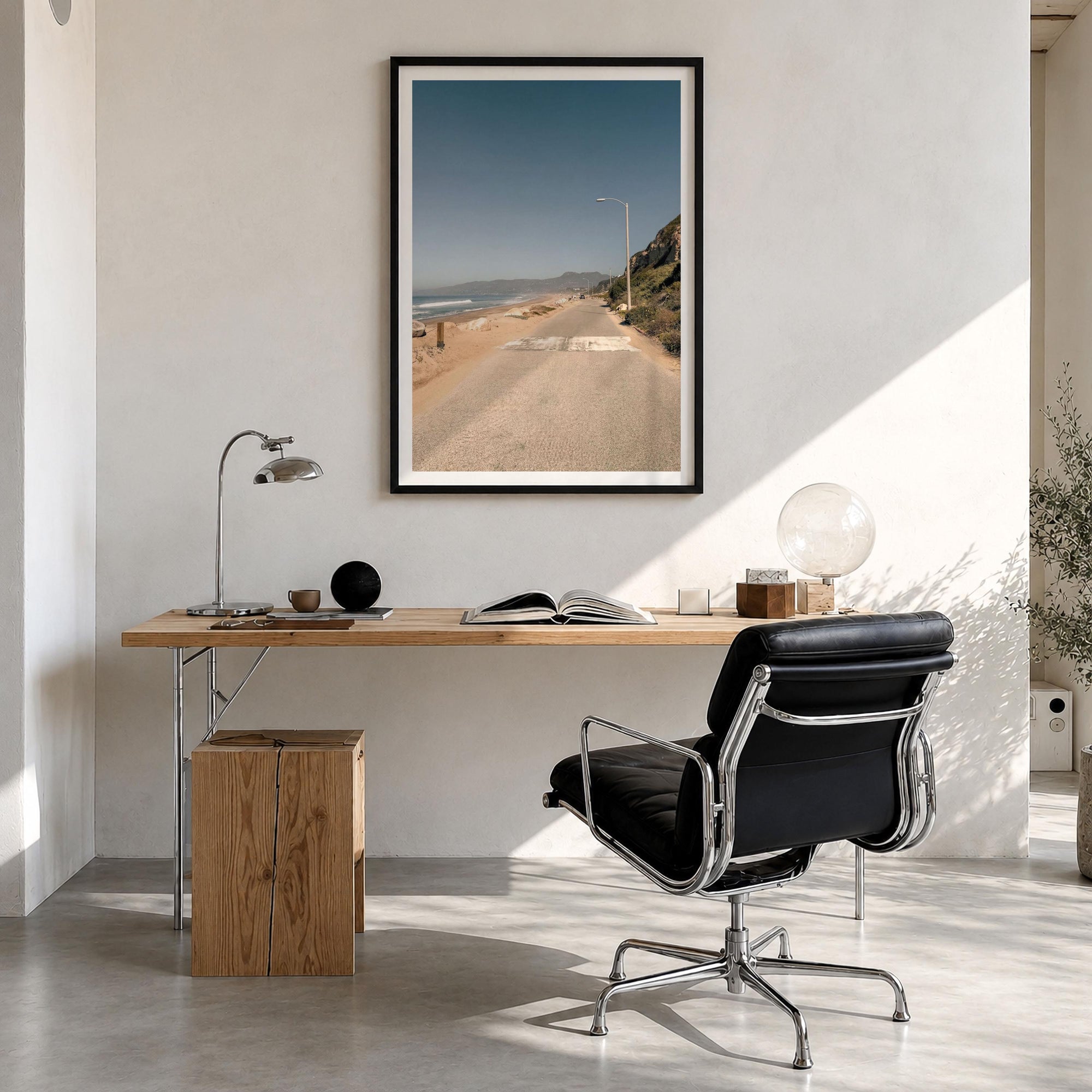 Point Dume Coastal Road Fine Art Photo Print – fine art print by The Cali Studio