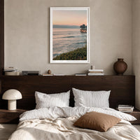 Santa Cruz Cliffside Sunset Fine Art Photo Print – fine art print by The Cali Studio