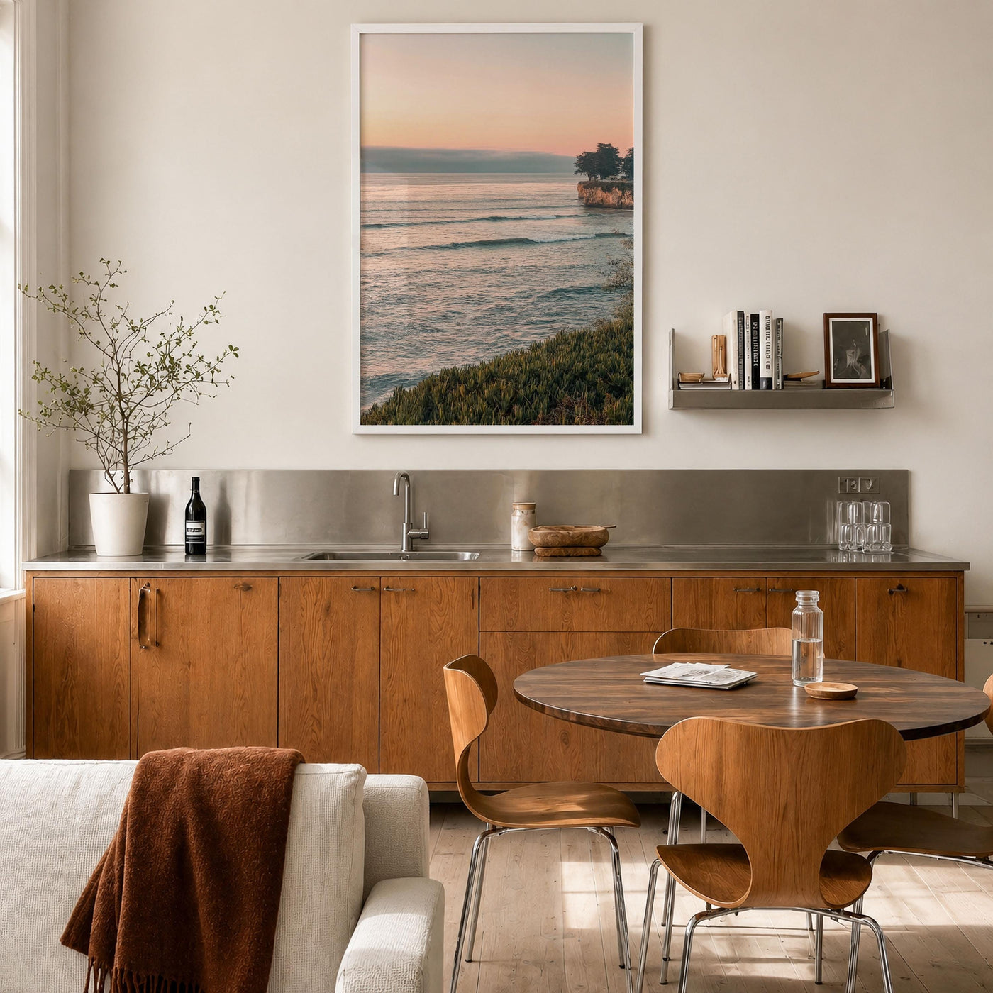 Santa Cruz Cliffside Sunset Fine Art Photo Print – fine art print by The Cali Studio