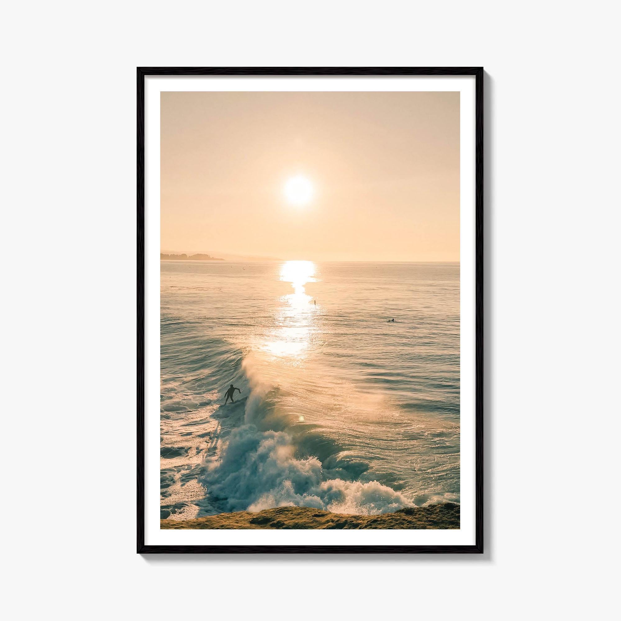 Santa Cruz Surfer Fine Art Photo Print – fine art print by The Cali Studio