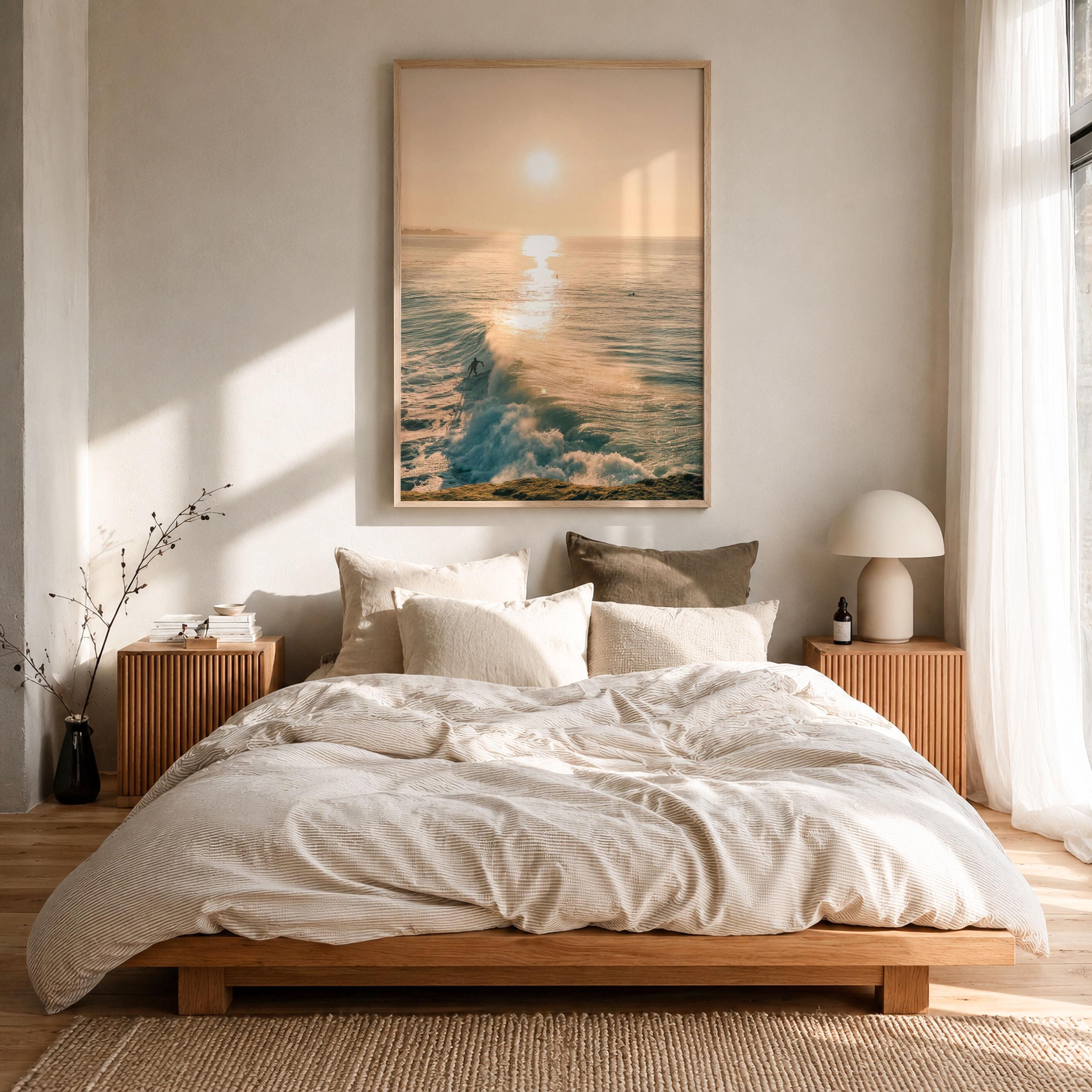 Santa Cruz Surfer Fine Art Photo Print – fine art print by The Cali Studio