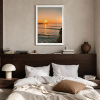 Santa Cruz Wharf Sunset Fine Art Photo Print – fine art print by The Cali Studio