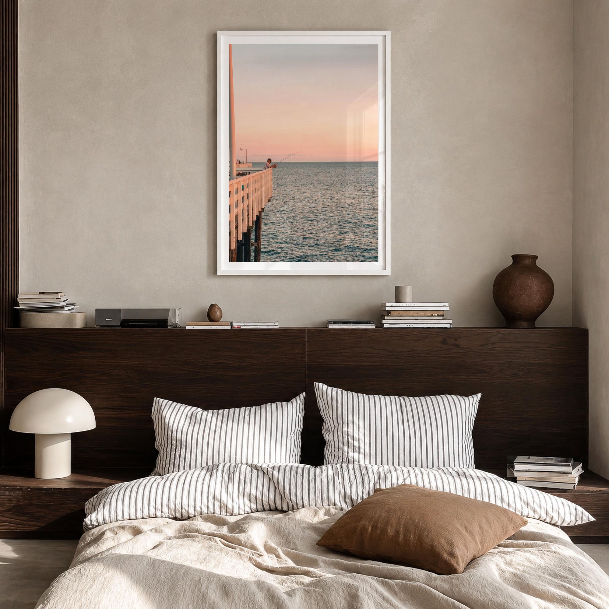 Santa Cruz Wharf Fine Art Photo Print – fine art print by The Cali Studio
