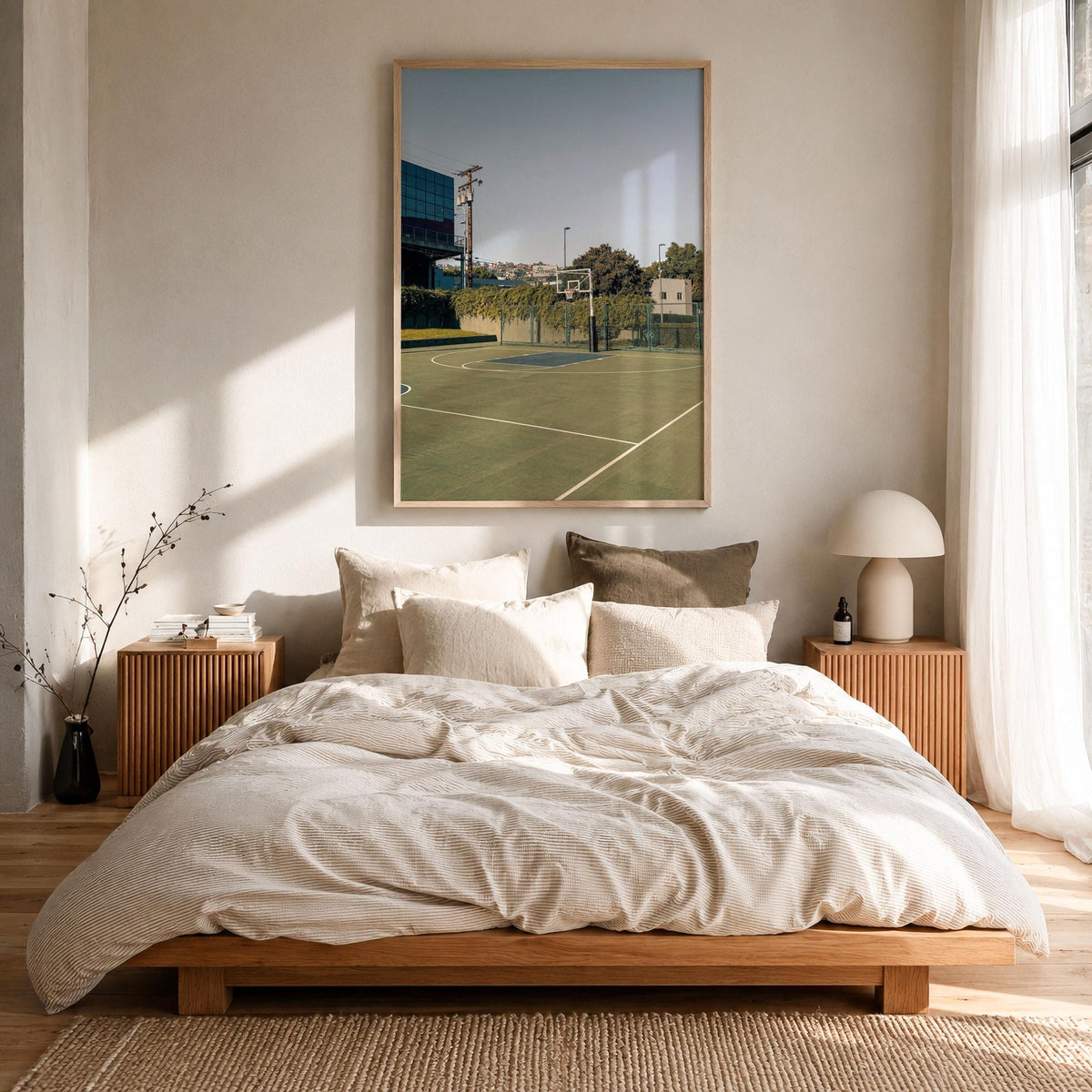 West Hollywood Basketball Court Fine Art Photo Print – fine art print by The Cali Studio