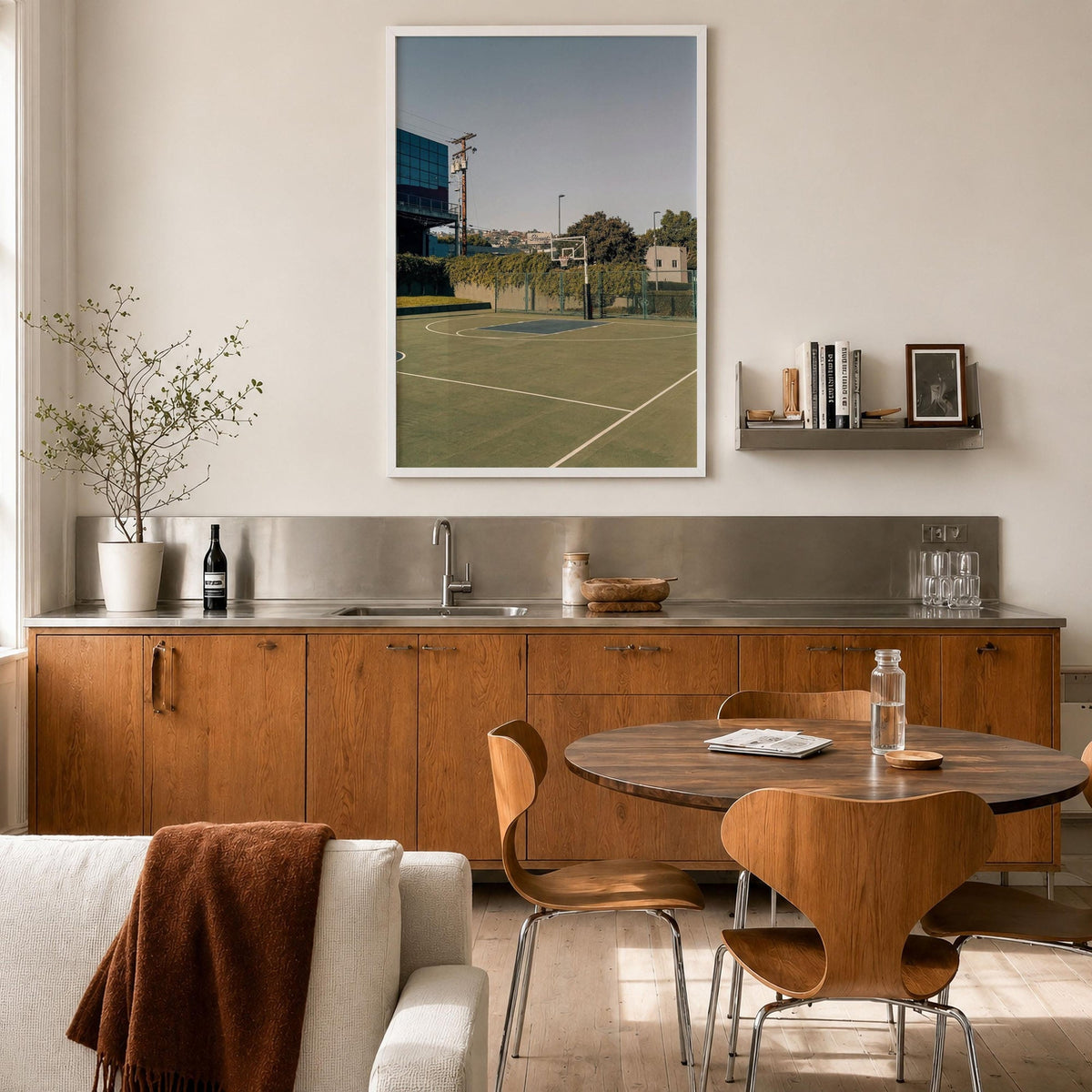 West Hollywood Basketball Court Fine Art Photo Print – fine art print by The Cali Studio