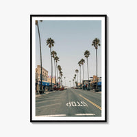 Ocean Beach Palm Street Fine Art Photo Print – fine art print by The Cali Studio