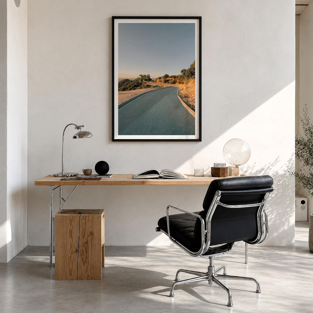 Runyon Canyon Winding Road Fine Art Photo Print – fine art print by The Cali Studio