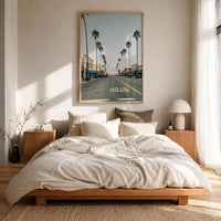 Ocean Beach Palm Street Fine Art Photo Print – fine art print by The Cali Studio