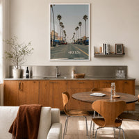 Ocean Beach Palm Street Fine Art Photo Print – fine art print by The Cali Studio