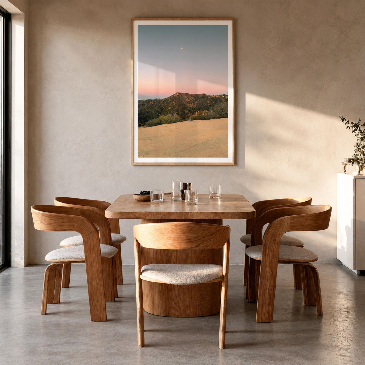 Runyon Canyon Dusk Moon Fine Art Photo Print – fine art print by The Cali Studio