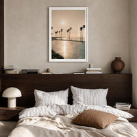 Santa Cruz Palm Promenade Fine Art Photo Print – fine art print by The Cali Studio