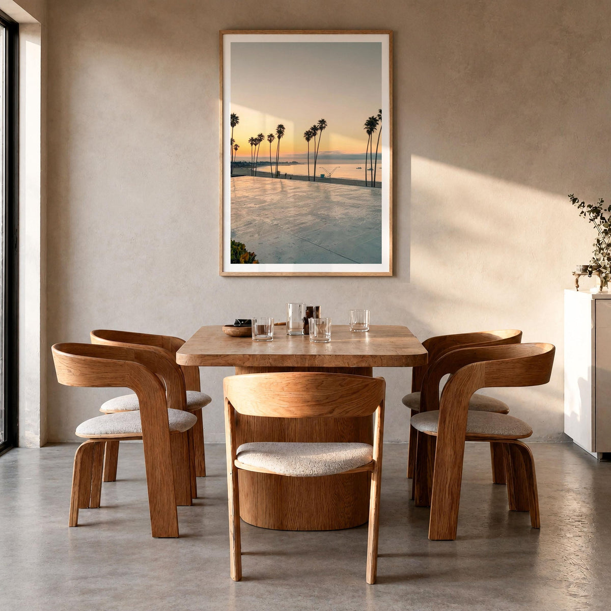 Santa Cruz Palm Sunset Fine Art Photo Print – fine art print by The Cali Studio