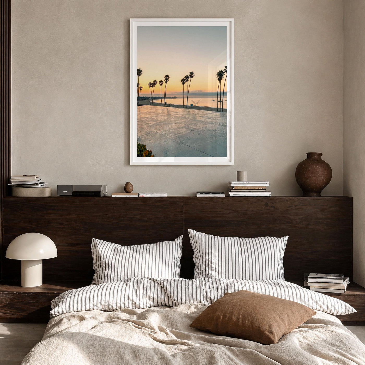 Santa Cruz Palm Sunset Fine Art Photo Print – fine art print by The Cali Studio