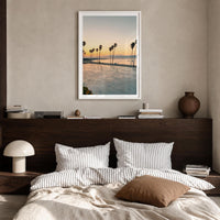 Santa Cruz Palm Sunset Fine Art Photo Print – fine art print by The Cali Studio