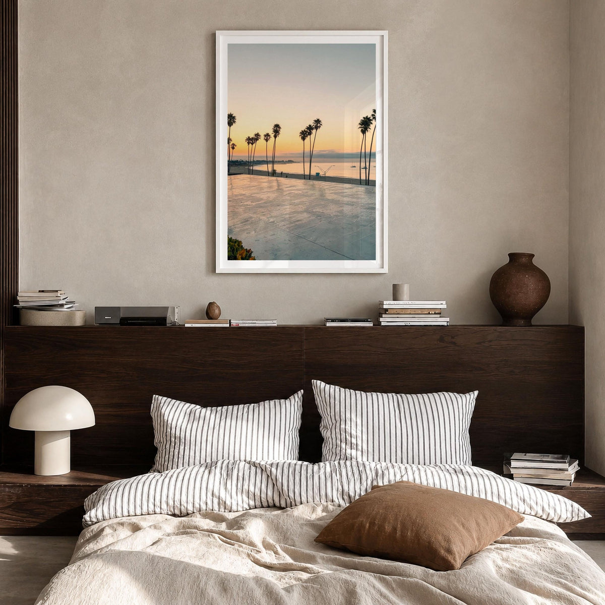 Santa Cruz Palm Sunset Fine Art Photo Print – fine art print by The Cali Studio