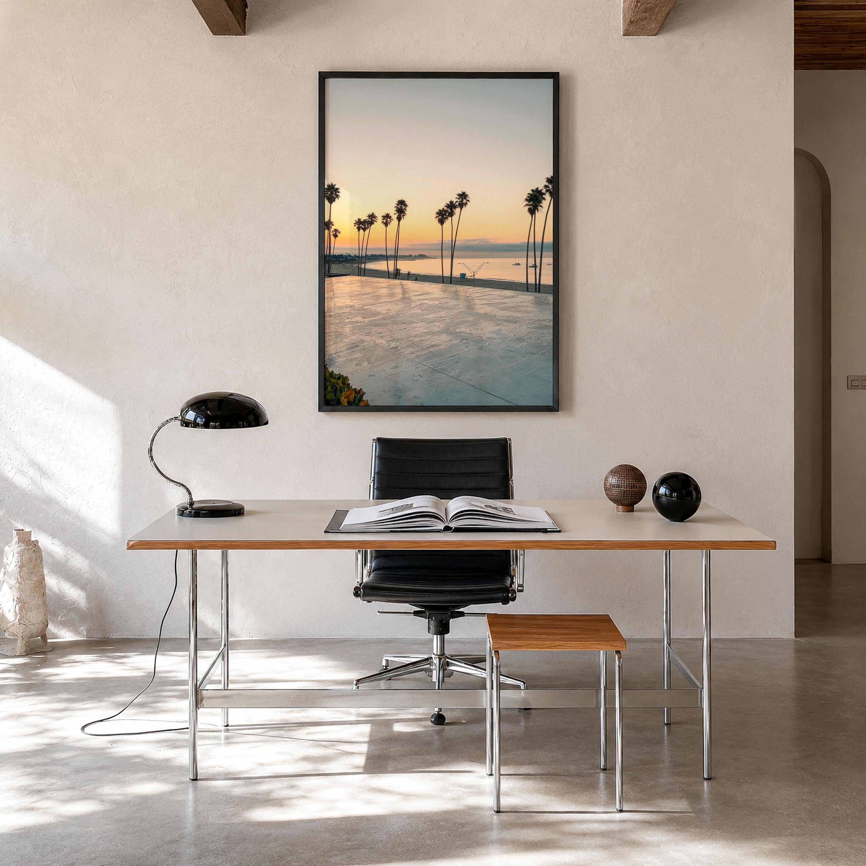 Santa Cruz Palm Sunset Fine Art Photo Print – fine art print by The Cali Studio