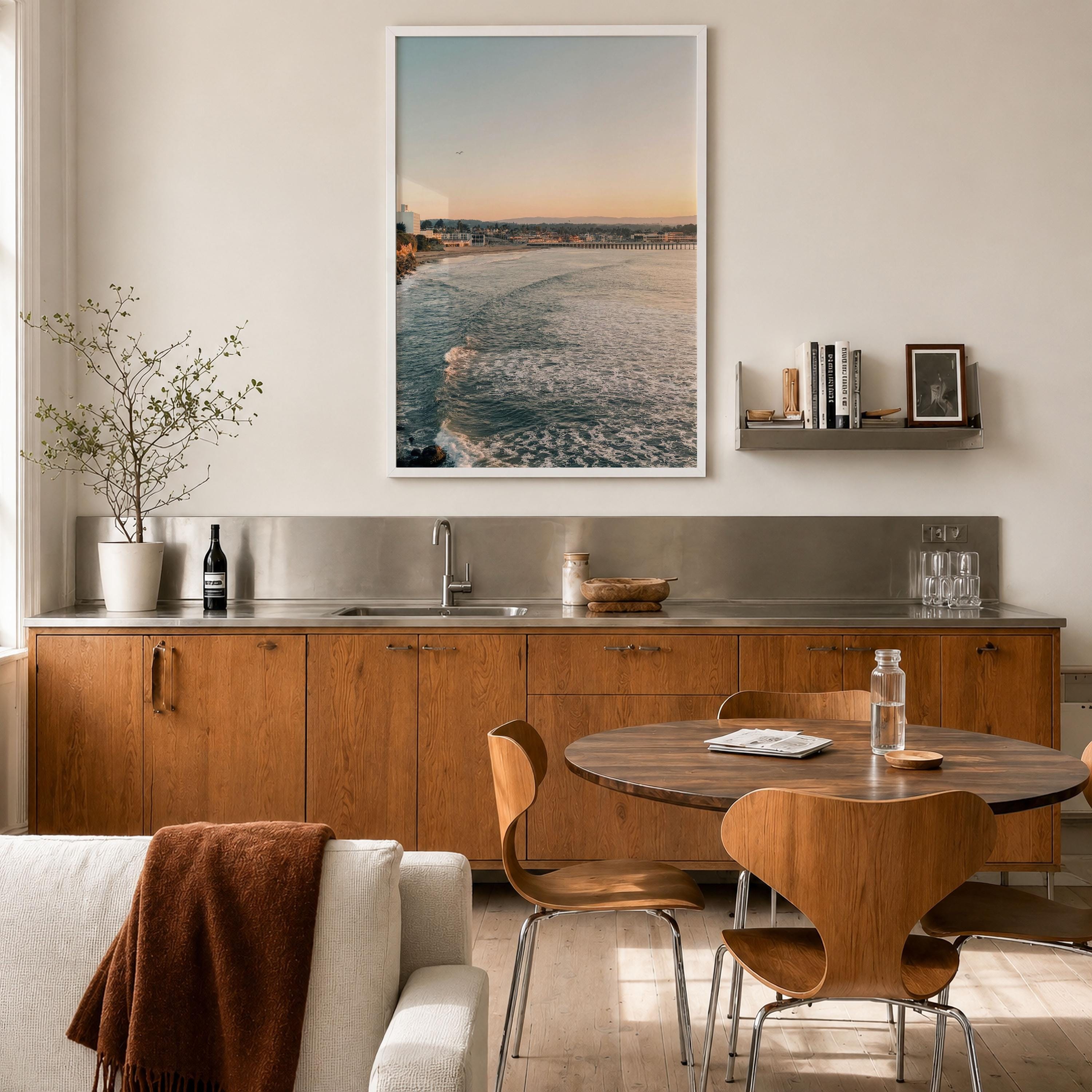 Santa Cruz Wharf Sunset Fine Art Photo Print – fine art print by The Cali Studio