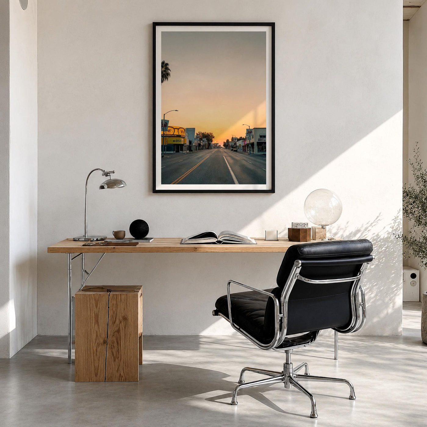 Melrose Avenue Sunset Fine Art Photo Print – fine art print by The Cali Studio