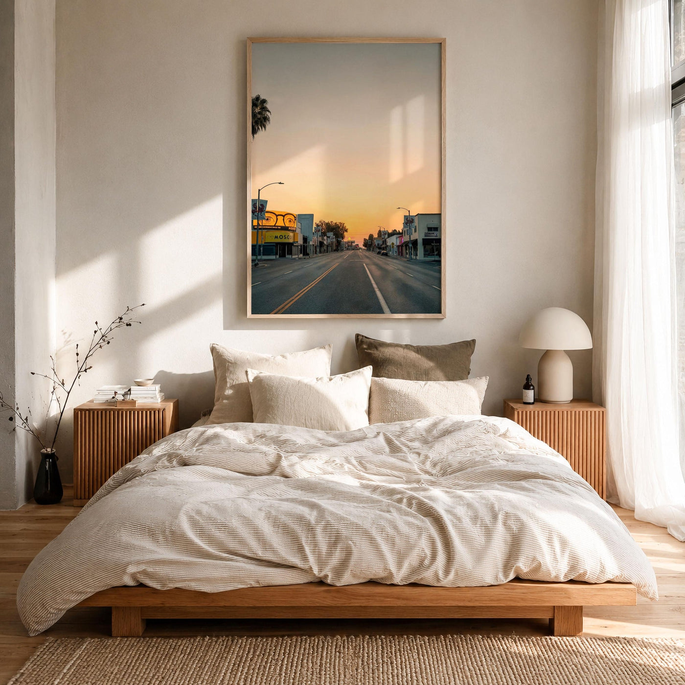 Melrose Avenue Sunset Fine Art Photo Print – fine art print by The Cali Studio