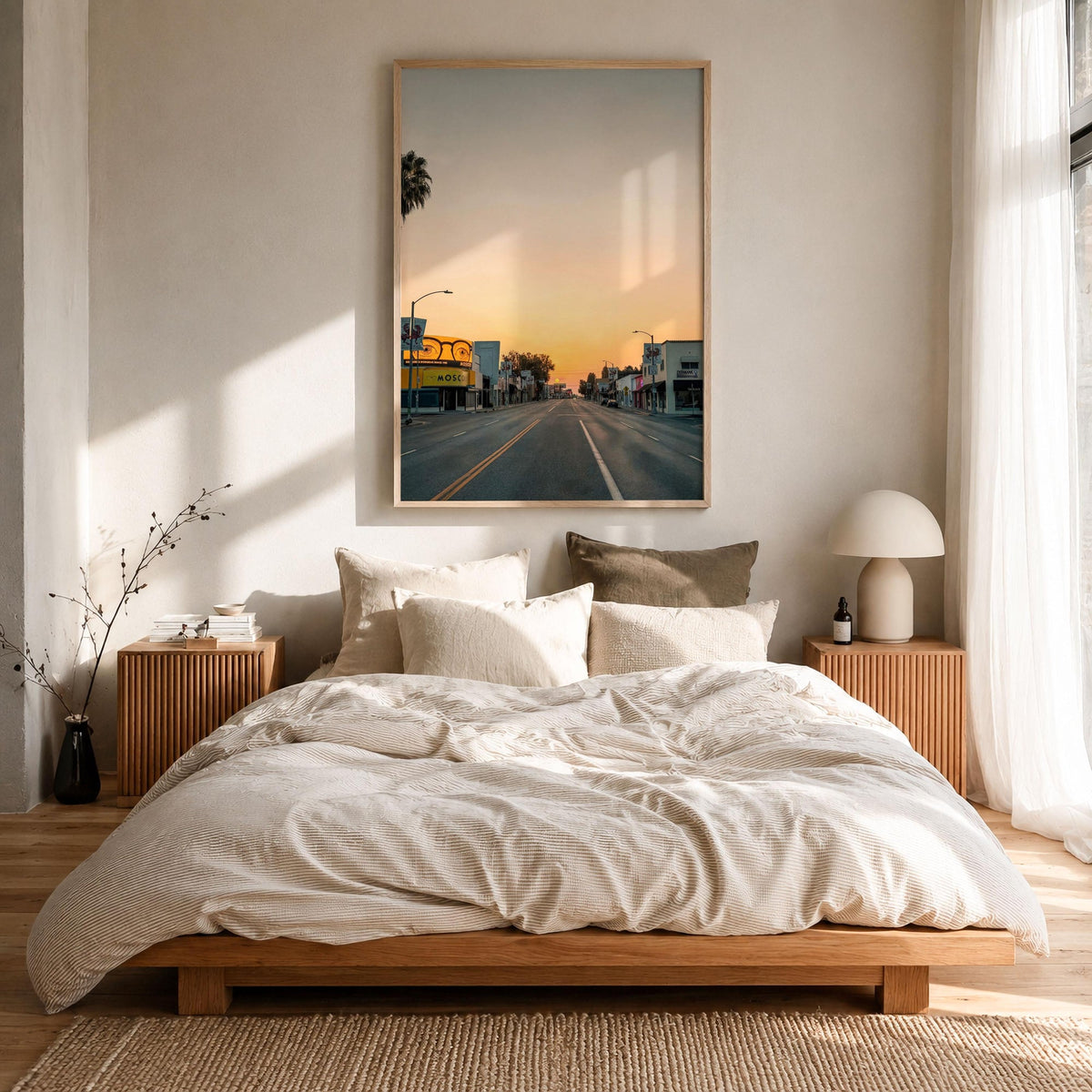 Melrose Avenue Sunset Fine Art Photo Print – fine art print by The Cali Studio