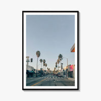 Melrose Avenue Palm Trees Fine Art Photo Print – fine art print by The Cali Studio