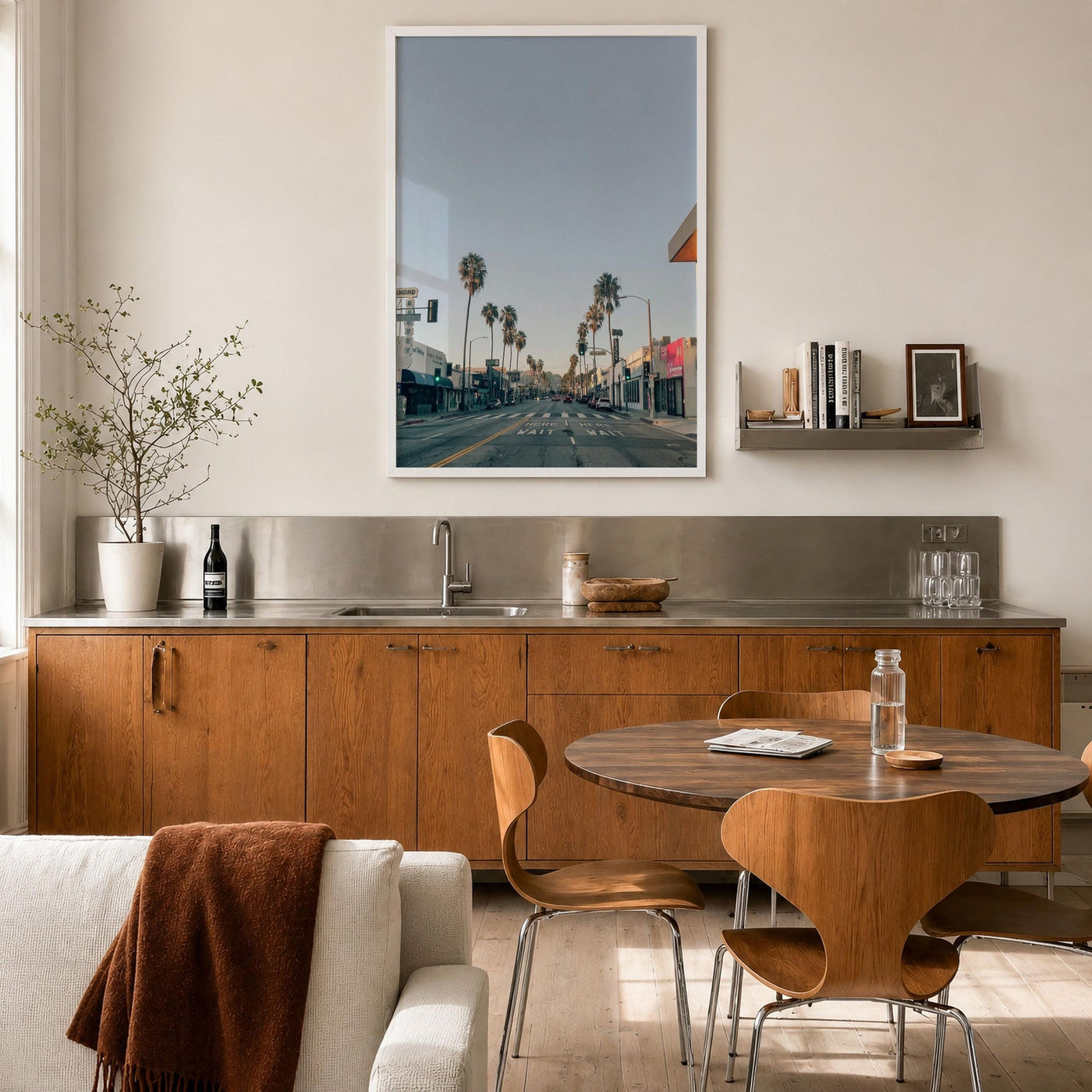 Melrose Avenue Palm Trees Fine Art Photo Print – fine art print by The Cali Studio