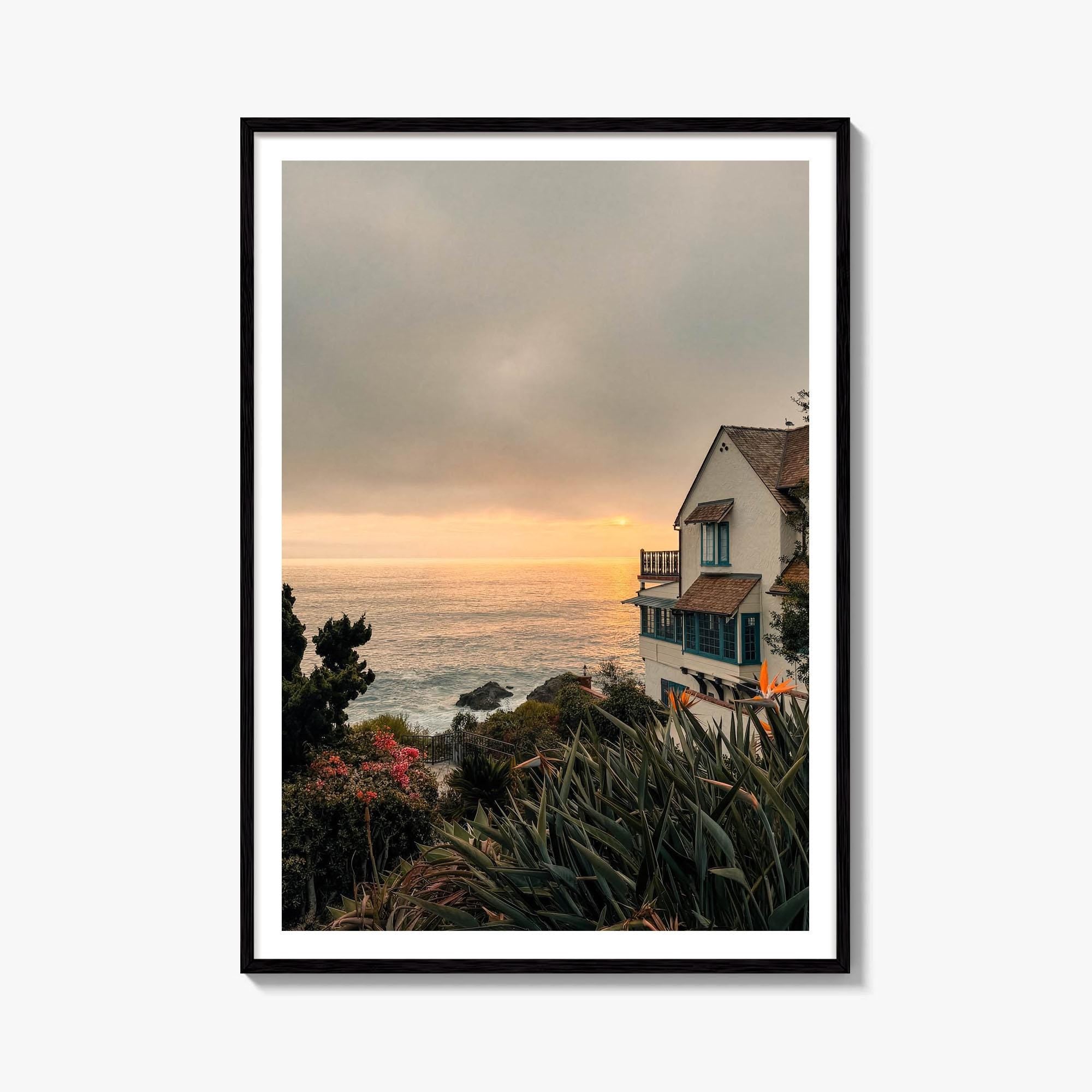 Laguna Beach Cliffside House Fine Art Photo Print – fine art print by The Cali Studio