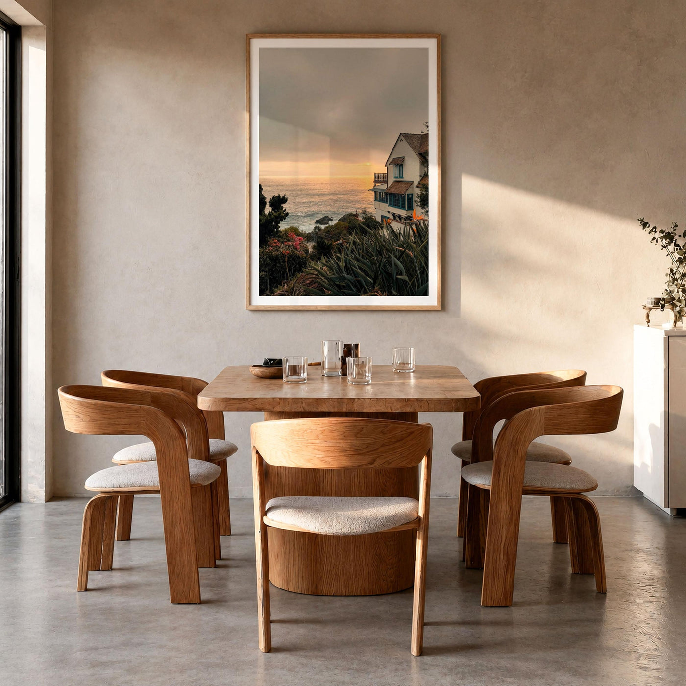 Laguna Beach Cliffside House Fine Art Photo Print – fine art print by The Cali Studio