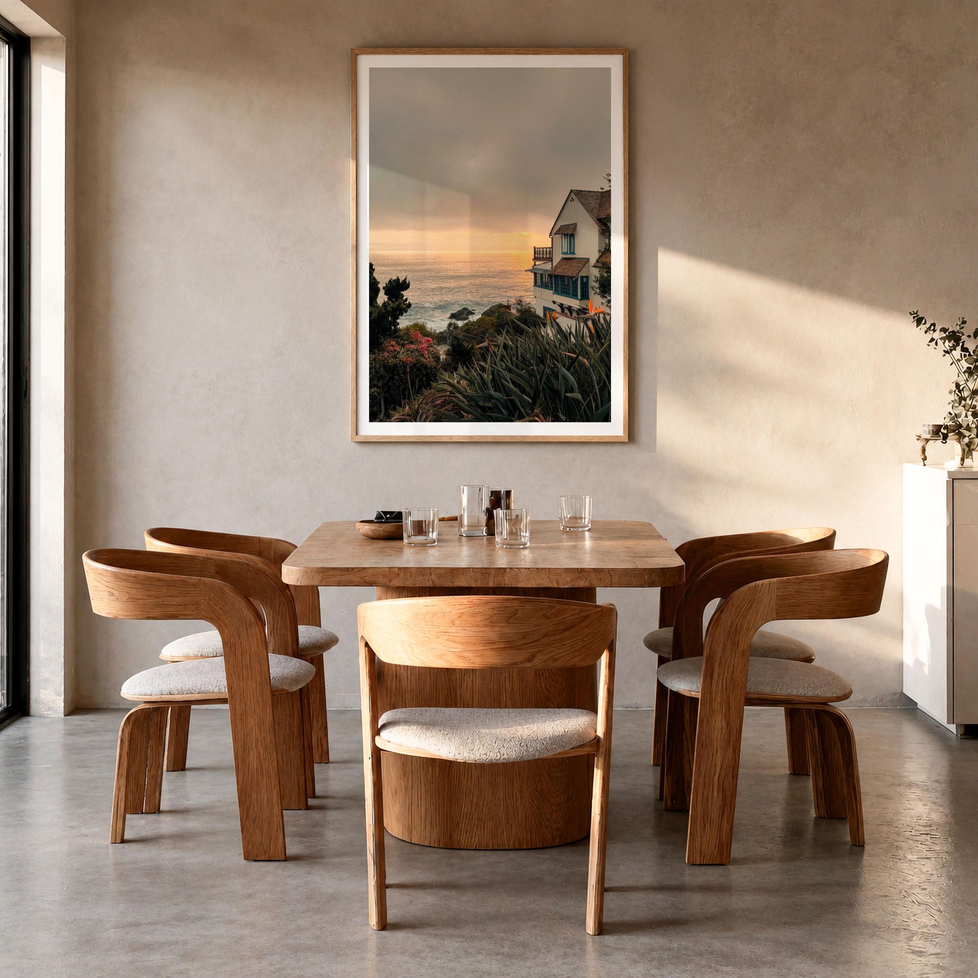 Laguna Beach Cliffside House Fine Art Photo Print – fine art print by The Cali Studio