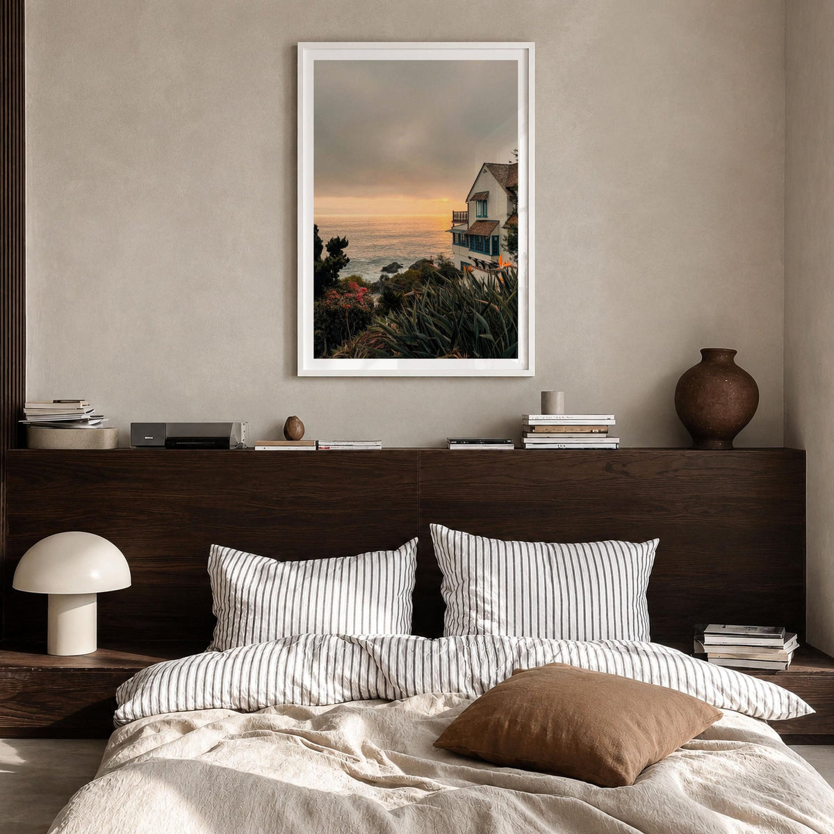 Laguna Beach Cliffside House Fine Art Photo Print – fine art print by The Cali Studio