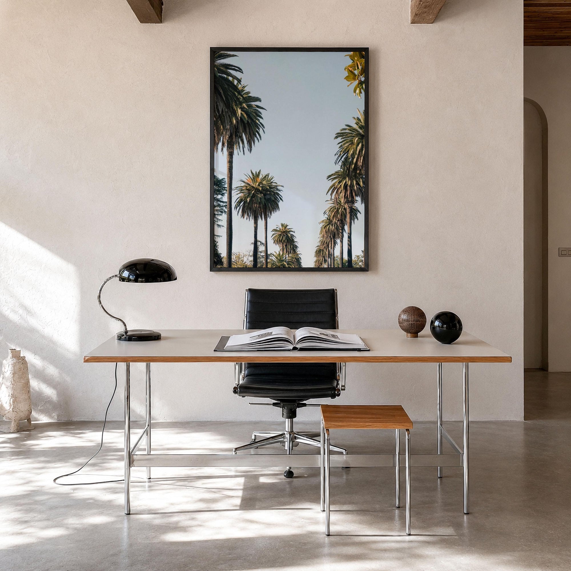 Los Angeles Palm Street Fine Art Photo Print – fine art print by The Cali Studio