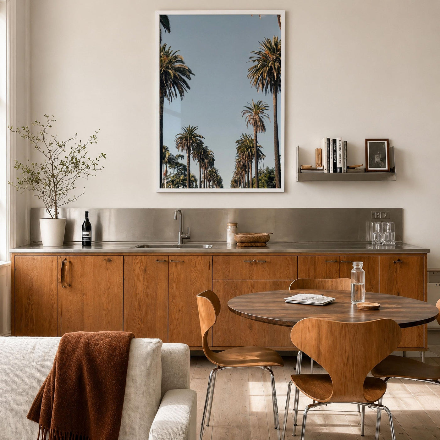 California Palm Tree Avenue Fine Art Photo Print – fine art print by The Cali Studio