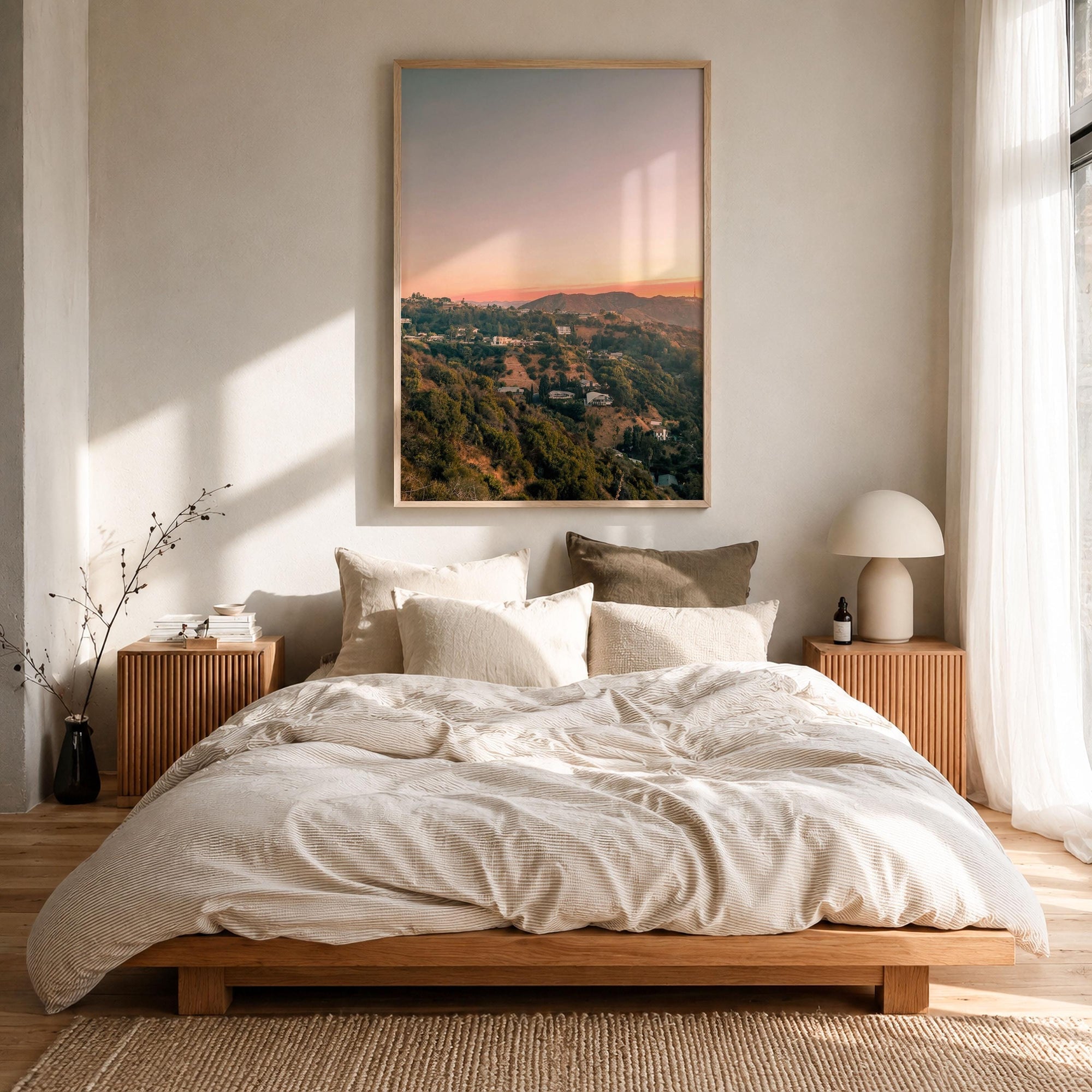 Hollywood Sign Sunset Fine Art Photo Print – fine art print by The Cali Studio