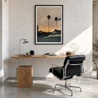 Laguna Beach Palm Silhouette Fine Art Photo Print – fine art print by The Cali Studio