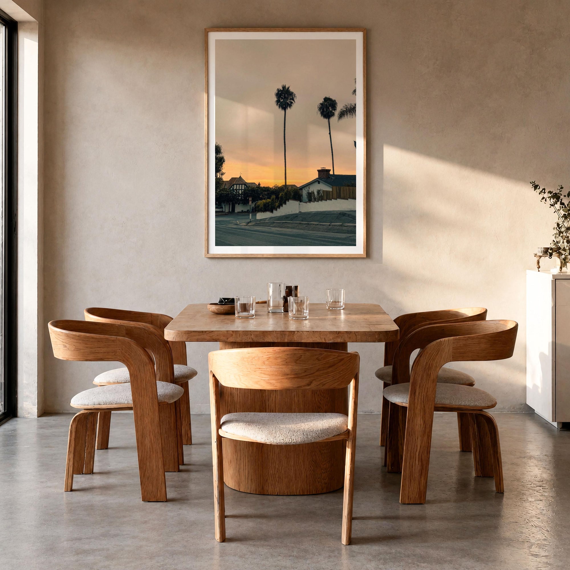 Laguna Beach Palm Silhouette Fine Art Photo Print – fine art print by The Cali Studio